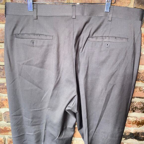 Axist Brown Flat Front Straight Leg Dress Pants Trousers Men's Size 36/26 * - Picture 5 of 6